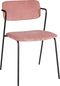 Mica Decorations Nanet Eetkamerstoel - Velvet - Roze