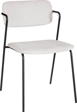 Mica Decorations Nanet Eetkamerstoel - Velvet - Zilver