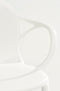 Mica Decorations Nebraska Tuinstoel - L56 x B57 x H80 cm - Polypropyleen - Wit