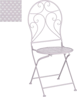 Mica Decorations Neta Stoel - H92 x Ø40 cm - Ijzer - Paars