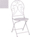 Mica Decorations Neta Stoel - H92 x Ø40 cm - Ijzer - Paars