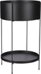 Mica Decorations Nicole Bloempot op Standaard - H60xØ37 cm - Zwart