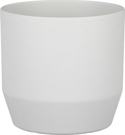 Mica Decorations Nola Bloempot - 17x17x16 cm - Keramiek - Lichtgrijs