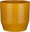 Mica Decorations Nola Bloempot - 19x19x18 cm - Keramiek - Geel