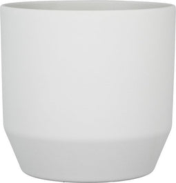 Mica Decorations Nola Bloempot - 27x27x25 cm - Keramiek - Lichtgrijs