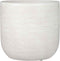Mica Decorations Nora Bloempot - 24x25 cm - Terra - Wit - 4 Stuks