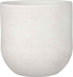 Mica Decorations Nora Bloempot - H21 x Ø23 cm - Terracotta - Off White