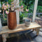Mica Decorations Nora Bloempot - H21 x Ø23 cm - Terracotta - Lichtgrijs