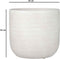 Mica Decorations Nora Bloempot - H24 x Ø25 cm - Terracotta - Off White