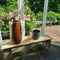Mica Decorations Nora Bloempot - H24 x Ø25 cm - Terracotta - Donkergrijs