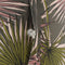 Mica Decorations Nuno Inflatable Pouf with Palm Leaves - H37 x Ø80 cm - Green