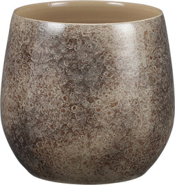 Mica Decorations Oliver Bloempot - H22 x Ø24 cm - Terracotta - Bruin