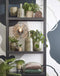 Mica Decorations Oliver Ronde Vaas - H50 x Ø26 cm - Groen