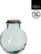 Mica Decorations Olly Vaas - H25 x Ø21 cm - Gerecycled Glas - Transparant