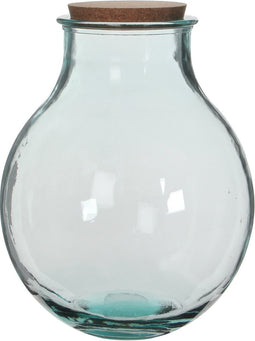 Mica Decorations Olly Vaas - H38 x Ø29 cm - Gerecycled Glas - Transparant