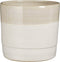 Mica Decorations Olof Bloempot - H24 x Ø26 cm - Terracotta - Crème