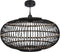Mica Decorations Onar Hanglamp - H28,5 x Ø51 cm - Bamboe - Zwart