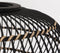 Mica Decorations Onar Hanglamp - H28,5 x Ø51 cm - Bamboe - Zwart