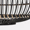 Mica Decorations Onar Hanglamp - H28,5 x Ø51 cm - Bamboe - Zwart