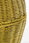 Mica Decorations Opbergmand met Deksel - Set van 2 - H48 x Ø30 cm - Rotan - Geel