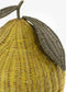 Mica Decorations Opbergmand met Deksel - Set van 2 - H48 x Ø30 cm - Rotan - Geel