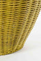 Mica Decorations Opbergmand met Deksel - Set van 2 - H48 x Ø30 cm - Rotan - Geel