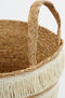 Mica Decorations Opbergmand - Set van 2 - H30 x Ø32 cm - Waterhyacint - Bruin