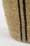 Mica Decorations Opbergmand - Set van 3 - H38 x Ø30 cm - Zeegras - Lichtbruin