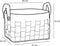 Mica Decorations Opbergmand - Set van 3 - L40 x B30 x H30 cm - Kurk/Vilt - Bruin