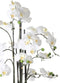 Mica Decorations Orchidee bloem kunstplant - parel wit - H97 x B19 cm