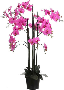 Mica Decorations orchidee in plastic pot paars maat in cm: 35x35x117