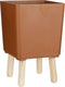 Mica Decorations Orion Bloempot - L29 x B29 x H46 cm - Bruin