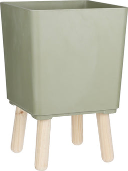 Mica Decorations Orion Bloempot - L29 x B29 x H46 cm - Lichtgroen