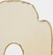 Mica Decorations Ornament op Voet - L20 x B10 x H40 cm - Metaal - Crème
