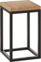 Mica Decorations Oskar Plantentafel - L25 x B25 x H42 cm - Hout, Metaal - Zwart