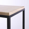 Mica Decorations Oskar Plantentafel - L25 x B25 x H42 cm - Hout, Metaal - Zwart