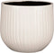Mica Decorations Pablo Bloempot - 25x25x20 cm - Keramiek - Lichtgrijs