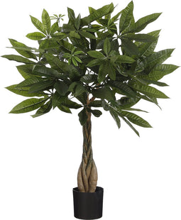 Mica Decorations Pachira Kunstplant - H60 x Ø60 cm - Groen
