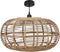 Mica Decorations Page Hanglamp - H27,5 x Ø49 cm - Bamboe - Bruin