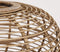 Mica Decorations Page Hanglamp - H27,5 x Ø49 cm - Bamboe - Bruin