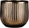 Mica Decorations Palm leaf Bloempot - 29x29x25 cm - Keramiek - Brons