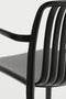 Mica Decorations Paloma Tuinstoel - L53 x B53 x H78 cm - Polypropyleen - Zwart