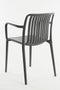 Mica Decorations Paloma Tuinstoel - L53 x B53 x H78 cm - Polypropyleen - Grijs