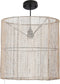 Mica Decorations Paros Hanglamp - Ø40 cm - Linnen - Beige