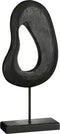 Mica Decorations Pastina Ornament op Voet - L7 x B17 x H38 cm - FSC 100% Mangohout - Zwart