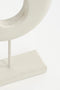 Mica Decorations Pastina Ornament op Voet - L7 x B17 x H38 cm - FSC 100% Mangohout - Off White