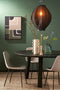 Mica Decorations Pego Hanglamp - H73 x Ø54 cm - Linnen - Zwart