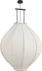 Mica Decorations Pego Hanglamp - H94 x Ø70 cm - Linnen - Off White
