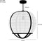 Mica Decorations Pella Hanglamp - H44 x Ø45 cm - Linnen - Off White