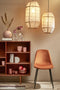 Mica Decorations Pella Hanglamp - H46 x Ø29 cm - Linnen - Beige